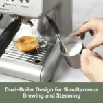 Commercial Grade Dual Boiler Espresso Machine, Integrated Coffee Grinder - Image 5