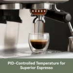 Commercial Grade Dual Boiler Espresso Machine, Integrated Coffee Grinder - Image 4