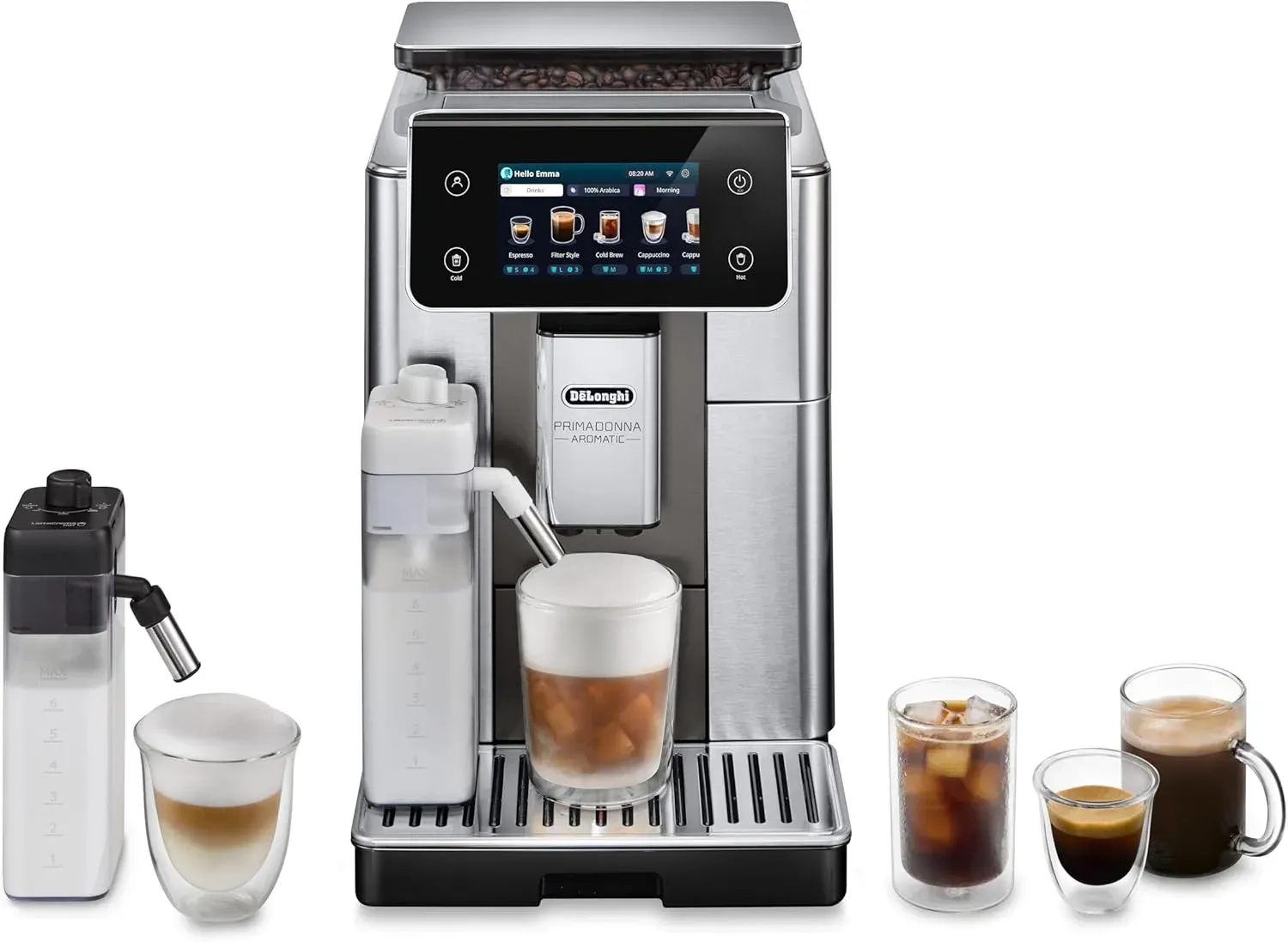 download (14) De’Longhi DeLonghi PrimaDonna Aromatic Fully Automatic Coffee Machine - Image 1
