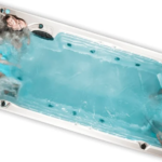 Swim Spa Aqualap Pro + 19 Feet Sterling silver / Dark grey