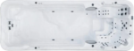 Swim Spa Aqualap Pro + 19 Feet Sterling silver / Dark grey - Image 7