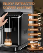 20 Bar Fully Automatic Espresso Machine With Grinder Milk Frother - Image 6