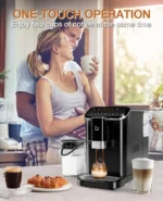 20 Bar Fully Automatic Espresso Machine With Grinder Milk Frother - Image 4