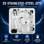 5 Person Hot Tub with Lounger | Sunrans 5DL25-2 Spa - Image 6