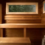 Scandinavian Boreal 6-Person Outdoor Cabin Sauna – ThermoWood, Glass Front - Image 4