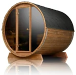 Scandinavian Solstice 6-Person Outdoor Barrel Sauna – ThermoWood