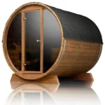 Scandinavian Solstice 6-Person Outdoor Barrel Sauna – ThermoWood