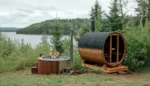 Scandinavian Solstice 6-Person Outdoor Barrel Sauna – ThermoWood - Image 8
