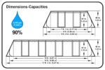 Coleman Rattan Rectangular Steel Frame Swimming Pool with Ladder, 16-ft x 8-ft x 48-in - Image 4