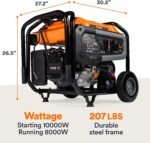 Generac 10000W Gas Generator-Elec Start-Home/RV-Rugged-Quiet, Long Runtime-49 State - Image 6