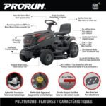 Yardforce 42-in 452cc Double Blade Gas Lawn Tractor - Image 5