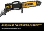 DeWalt dcko86m1 20V MAX Cordless Pole Saw and Pole Hedge Trimmer Combo Kit - Image 4