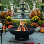 Harrogate Steel Wood Burning Fire Pit - 15" H x 36" W x 36" D - Image 7