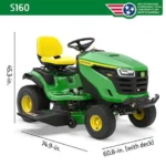 John Deere S160 48-inch Deck 24 HP Hydro Lawn Tractor - Image 4