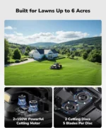 YARBO Robot Lawn Mower for Large Yards up to 6 Acres Dual 150W Motors - Image 11