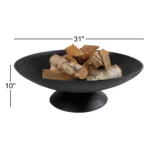 Howland Round Cast Iron Wood Burning Fire Pit - 10" H x 31" W x 31" D - Image 2