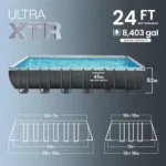 Intex 26363EH Ultra XTR Deluxe Rectangular Above Ground Swimming Pool Set - Image 5