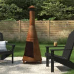 70'' H x 23.5'' W Steel Wood Burning Outdoor Chiminea - Image 15