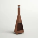 70'' H x 23.5'' W Steel Wood Burning Outdoor Chiminea - Image 13