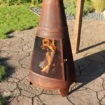 70'' H x 23.5'' W Steel Wood Burning Outdoor Chiminea - Image 2