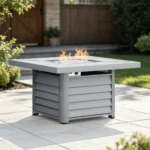 Baecher Aluminum Propane Outdoor Fire Pit Table