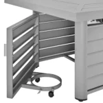 Baecher Aluminum Propane Outdoor Fire Pit Table - Image 6
