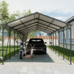 12x32 Metal Heavy Duty Carport with Galvanized Steel Roof and Frame - Image 2