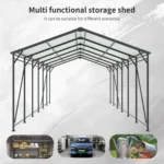 12x32 Metal Heavy Duty Carport with Galvanized Steel Roof and Frame - Image 6