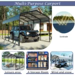 12 X 25 Ft Heavy Duty Carport - Image 4