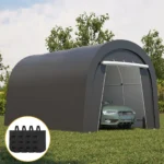 10' x 15' All Weather Domed Carport with 4 Cloth Bags - Image 2