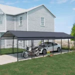 12x32 Metal Heavy Duty Carport Outdoor Canopy 