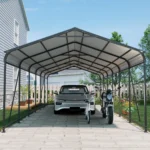 12x32 Metal Heavy Duty Carport Outdoor Canopy  - Image 2