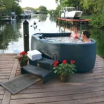 AquaRest Spas Select 300 2-Person Plug and Play Hot Tub with 20 Stainless Jets and LED Waterfall - Image 3