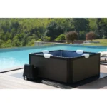 RELXTIME Relxtime Premium Ultra-sturdy Aluminum Alloy Portable Spa | 4-6 Person Capacity Hot Tub | 104°f Heating System & Built-in Filtration