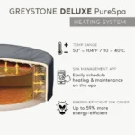 Intex Intex PureSpa Plus 6 Person Inflatable Square Hot Tub w/ 140 AirJets - Image 7