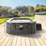 Intex Intex PureSpa Plus 6 Person Inflatable Square Hot Tub w/ 140 AirJets - Image 3