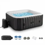 Costway Rectangular Blowup Pool Hottub 4-6 Person