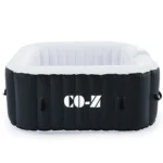 Co-Z Portable Inflatable Hot Tub W 120 Jets For Sauna Therapeutic Baths & More 5x5x2 Ft. (1.5x1.5x0.65 M)