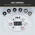 Co-Z Portable Inflatable Hot Tub W 120 Jets For Sauna Therapeutic Baths & More 5x5x2 Ft. (1.5x1.5x0.65 M) - Image 4