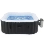 4 Person Inflatable Hot Tub Outdoor Portable Spa with Air Jets Pump Filter FBT-S4EB-US-BNWF-1