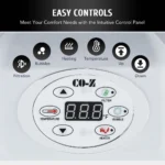 Co-Z Spa Gonflable De 5 Pi Pour 4 Personnes Avec Jets De Massage Et Tous Les Accessoires Gris Gris 5x5ft - Image 7
