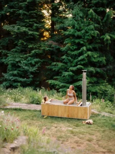 Wood Burning Hot Tub | Cedar + Aluminum - Crafted in Canada Natural Cedar / Tub Only - Image 2