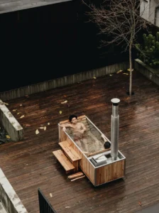 Wood Burning Hot Tub | Cedar + Aluminum - Crafted in Canada Natural Cedar / Tub Only - Image 11