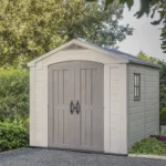 Keter Factor 8x8 ft. Durable Resin Outdoor Storage Shed With Floor - Image 2