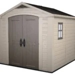 Keter Factor 8x8 ft. Durable Resin Outdoor Storage Shed With Floor