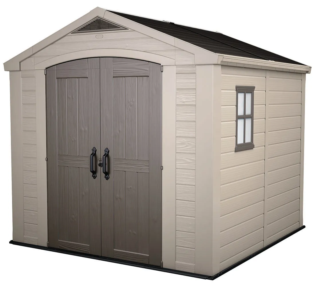 download - 2026-08-11T191710.056 Keter Factor 8x8 ft. Durable Resin Outdoor Storage Shed With Floor - Image 1