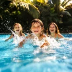 18' x 9' x 47" Rectangular Above Ground Pool Set with Removable Ladder and Filter Pump - Image 3