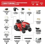 Craftsman T110 42" Lawn Tractor 547cc - Image 11