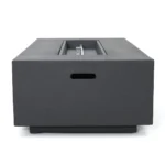 Oquendo Rectangle Magnesium Oxide Propane Outdoor Fireplace - Image 4