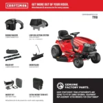 Craftsman T110 42" Lawn Tractor 547cc - Image 10